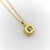 1990s 18k Gold Octagonal Yellow Diamond Pendant on a 14k Gold Chain For Sale - Image 9 of 11