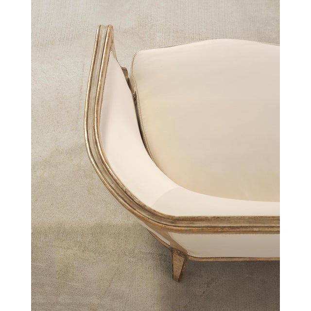 Dennis & Leen Neoclassical Style Italian Settee Cabriole Sofa For Sale - Image 9 of 17