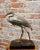 Metal Blue Heron Bird -1930s Japanese Cold Painted Metal Sculpture For Sale - Image 7 of 8