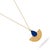 Mystic Ra Blue Enamel Gold Necklace For Sale In Miami - Image 6 of 9