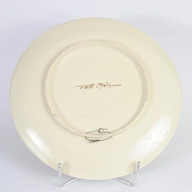 Mid-Century Decorative Plate from Giraud Vallauris, 1950s For Sale - Image 6 of 7