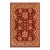Boho Chic Ziegler Red Tan Hand-Knotted Wool Rug - 8'0'' X 9'9'' For Sale