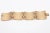 Modern Vintage White and Brown Enamel Gold Plated Abstract Dot Link Cuff Bracelet, 1950's For Sale - Image 3 of 8
