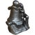 Offered is a striking Art Deco period terracotta sculpture depicting a contemplative male figure seated beside and leaning...