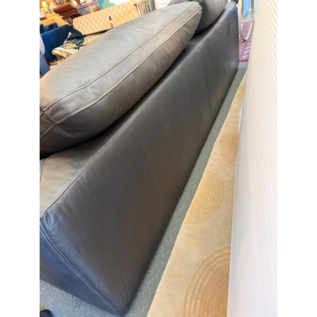 2020s Restoration Hardware the Cloud Sofa, Ebony Cavalo Leather For Sale - Image 5 of 12
