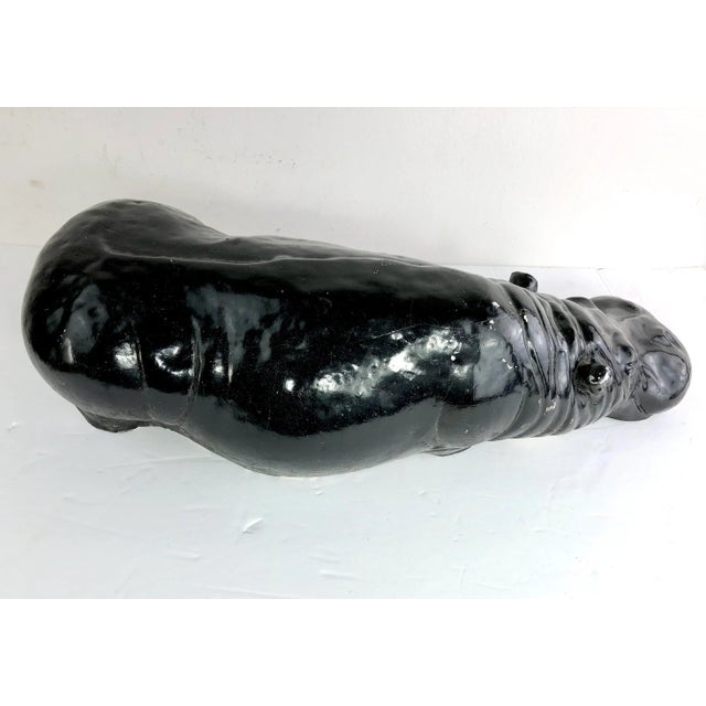 1950s Vintage Painted Hippopotamus For Sale - Image 5 of 6