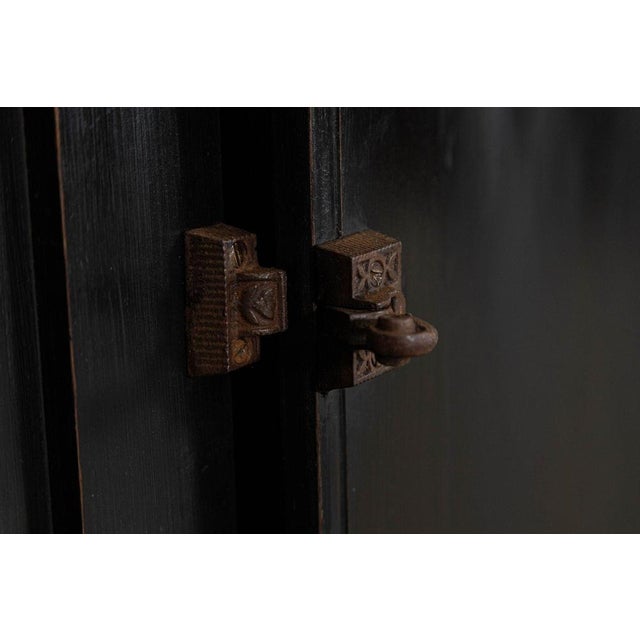 19th Century English Pine Ebonised Dresser Base, 1890s For Sale - Image 12 of 16