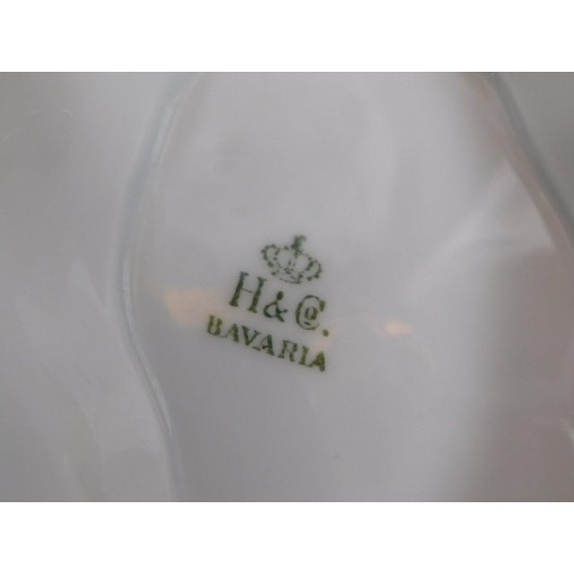 1910s 1910s Heinrich & Co. Smooth Rim Gravy Boat With Attached Underplate in Hc441 For Sale - Image 5 of 5