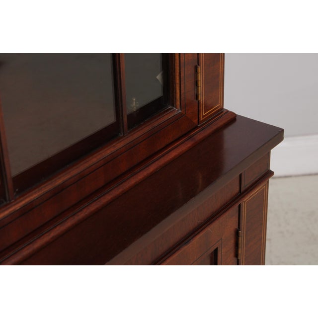 Baker Historic Charleston Dome Top Mahogany China Cabinet For Sale - Image 10 of 18