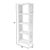 Modern Mesa 24 in. W x 72 in. H Cane and Wood 4 Tier Open Back Etagere Bookcase, Natural & Cane For Sale - Image 3 of 7