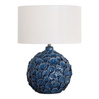 Regina Andrew Lucia Ceramic Table Lamp in Blue For Sale