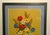 Gold VTG 1970s Framed Crewel Floral Bouquet Needlework Art Mid-Century Retro For Sale - Image 8 of 10