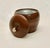 Circa 60s 70s vintage Quaker Solid American Walnut Mid Century Modern apple-shaped ice bucket, made from walnut with solid...