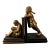 Art Deco Gilt Metal Bookends by Ronson Oriental Sculptures Circa 1930 For Sale