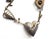 Contemporary Vintage Thomas Mann Sterling and Brass Heart Charm Necklace For Sale - Image 3 of 12