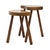 Wood Vintage Wooden Kidney-Shaped Nesting Tables Wood, 1960s, Set of 2 For Sale - Image 7 of 17