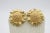 Metal 14k Gold Sunflower Earrings, A Pair For Sale - Image 7 of 13