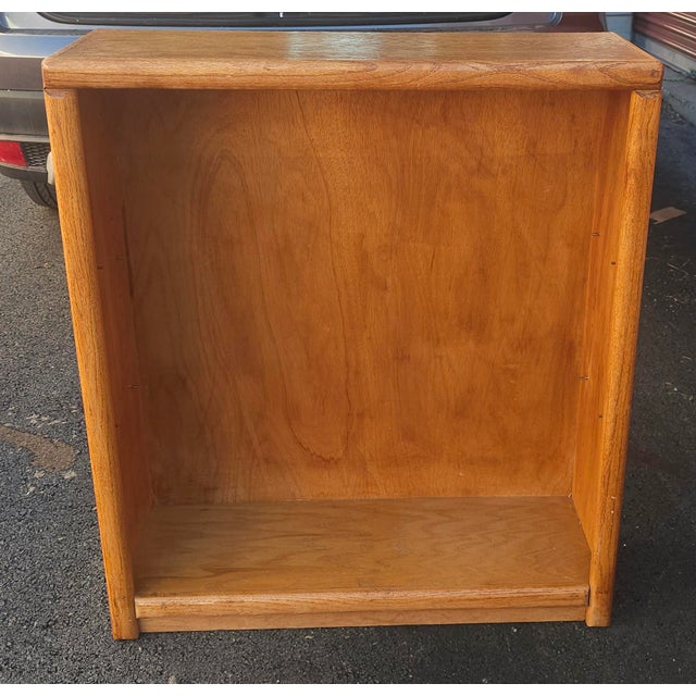 Mid-20th Century Oak Low Bookcase / Bookshelf For Sale - Image 11 of 11