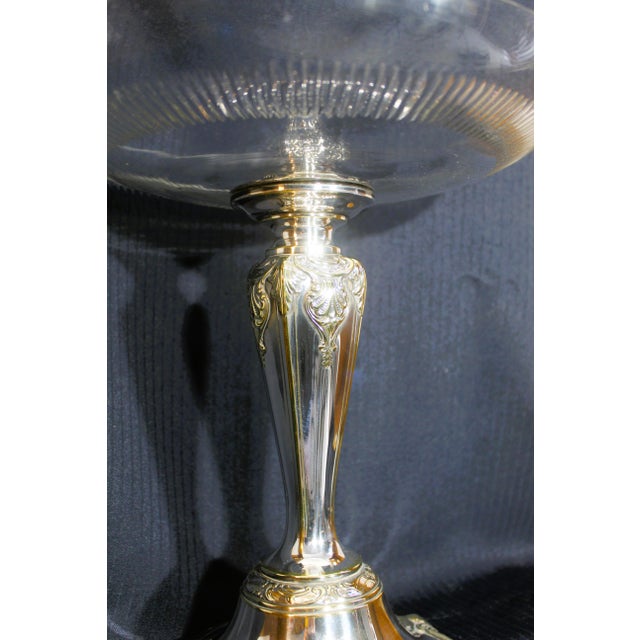 Metal Silver-Plated and Cut Glass Tazza from WMF, 1910-1924 For Sale - Image 7 of 10