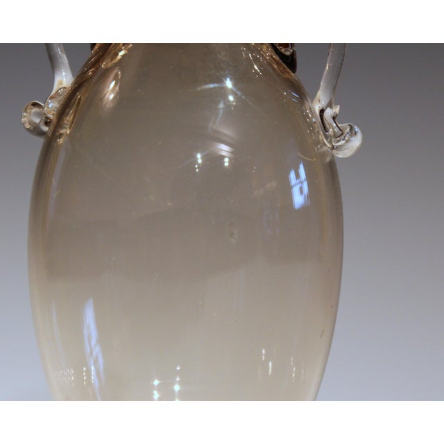 Glass 1920s Vittorio Zecchin for Cappellin & Venini Murano Glass Vase For Sale - Image 7 of 11