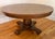 Antique Arts & Crafts Tiger Oak Dining Table on Pedestal Base With 54" Round Top For Sale - Image 9 of 9
