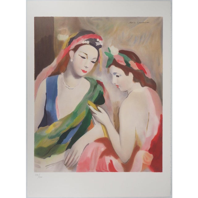 Marie LAURENCIN (1883-1956)Two young girlsOriginal color lithographSigned in the plateNumbered out of 250 copiesOn Arches...