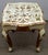 A Mid Century Franco Tacchi Italian Florentine hand-painted giltwood side table with cabriole legs. Measures 13" in width,...
