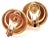 Contemporary Vintage BULGARI BULGARI 18k Yellow Gold Swirl Earrings For Sale - Image 3 of 9
