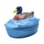 Ceramic Mid-Century Czechoslovakian Blue Ceramic Duck Lidded Trinket Dish For Sale - Image 7 of 18