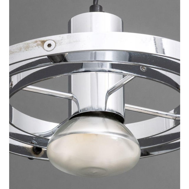 English Chrome "Fibonacci" Pendant Lamp For Sale - Image 4 of 8
