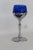 Metal Mid 20th Century Farber Bros Art Deco Liquor Cocktail Glass 1920s Cobalt Blue and Chrome For Sale - Image 7 of 12