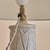 Vintage Italian Ivory Ceramic Table Lamp - 2 Available For Sale - Image 10 of 12