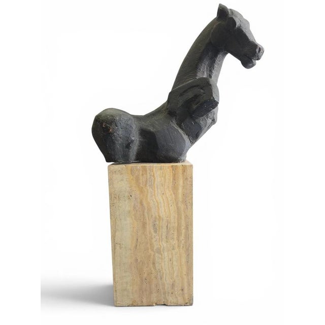 Alfredo Lanz, Greek Horse Sculpture, 1970, Terracotta For Sale - Image 3 of 14