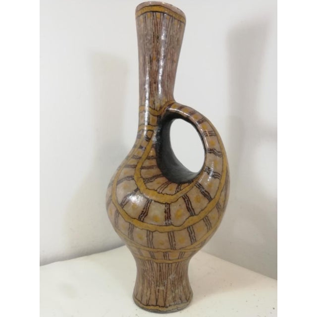 Ceramic Vase by Carlo Zauli, Faenza, Italy, 1950s For Sale - Image 4 of 10