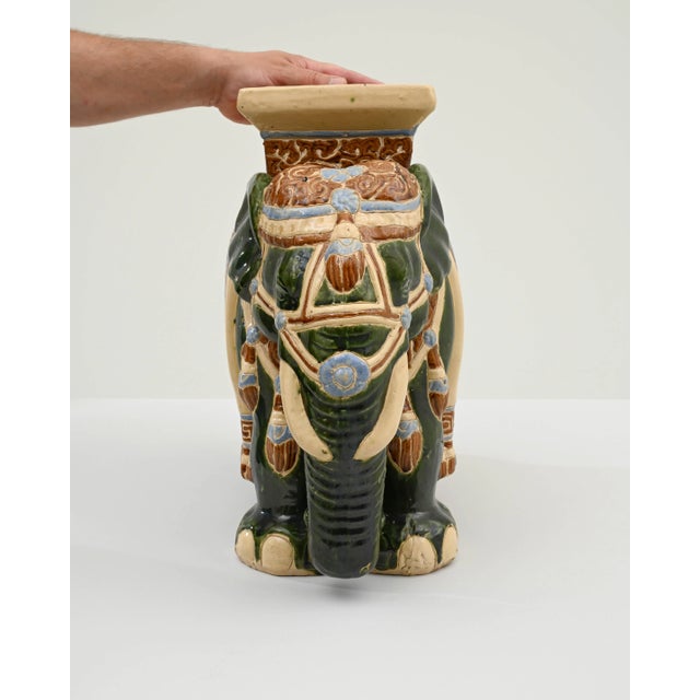 1960s 1960s French Ceramic Elephant For Sale - Image 5 of 9