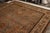 Hand Knotted Antique Oushak Style Rug in Blue and Pink Medallion Style For Sale - Image 4 of 9
