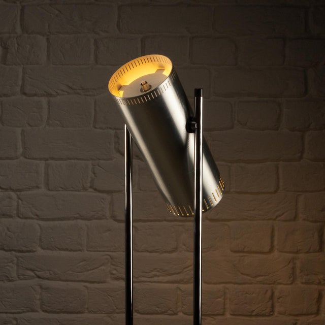 Metal Trombone Floor Lamp by Jo Hammerborg for Fog & Mørup, Denmark, 1960s For Sale - Image 7 of 14