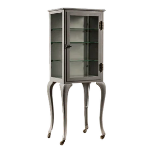 1940s Antique Steel Dental Display Cabinet