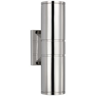 Chapman & Myers for Visual Comfort Signature Provo 14" Canister Light in Polished Nickel For Sale