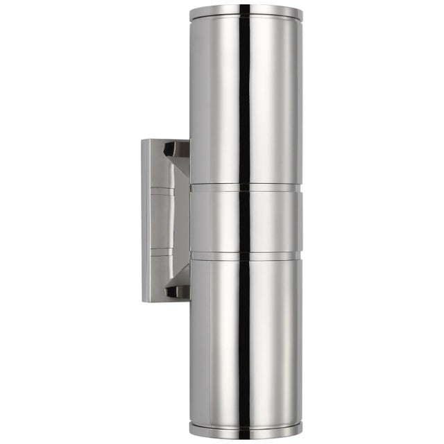 Chapman & Myers for Visual Comfort Signature Provo 14" Canister Light in Polished Nickel For Sale