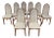 Set of 8 Benny Linden Solid Teak Dining Chairs | Danish Modern | Original Upholstery | 2 Armchairs & 6 Side Chairs For Sale