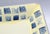 1980s Dansk Italy Ceramic Glazed Blue Checkered Rectangular Serving Platter For Sale - Image 9 of 16