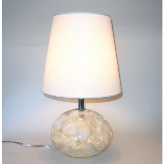 Currey & Company Currey & Company Odette Encased Quartz Acrylic Table Lamp For Sale - Image 4 of 15