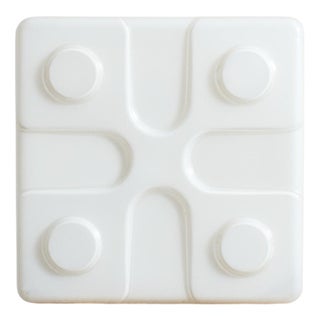 Art Deco Opaline Bathroom Wall Light, 1960s For Sale