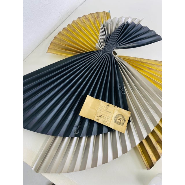 Metal Mid Century Modern Wall Sculpture by Curtis Jere. For Sale - Image 7 of 10