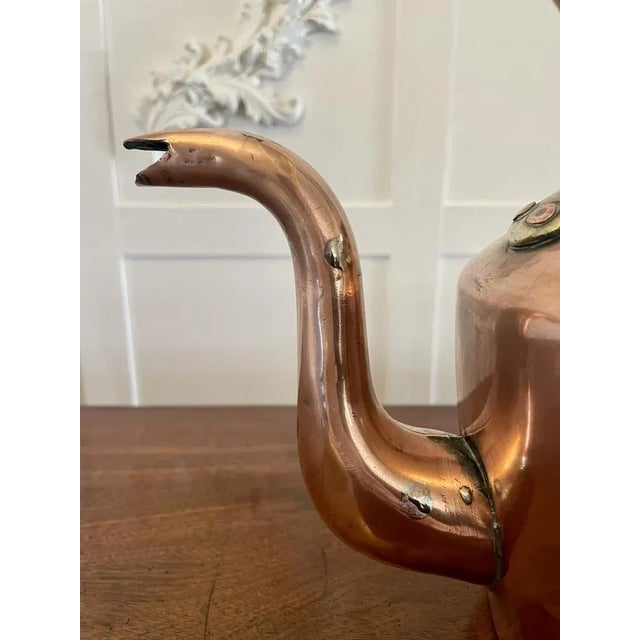 Copper Antique George III Copper Kettle, 1800s For Sale - Image 8 of 10