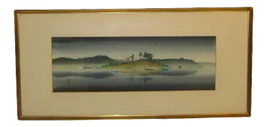 Coast at Night Painting by Hereward Lester Cooke