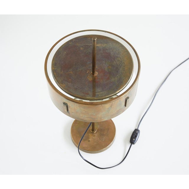 Metal Table Lamp attributed to Angelo Ostuni and Renato Forti for Oluce, 1950s For Sale - Image 7 of 9