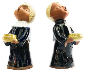 Ceramic Figurine Angel Candleholders, Vienna, 1950s, Set of 2