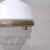 Metal Antique French Glass and Brass Pendant Light For Sale - Image 7 of 8